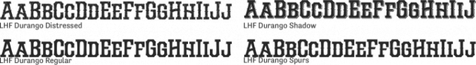 LHF Durango Font Preview