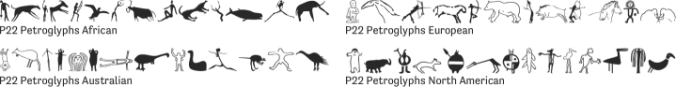 P22 Petroglyphs Font Preview