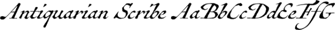 Antiquarian Scribe Font Preview