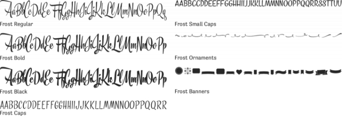 Frost Font Preview