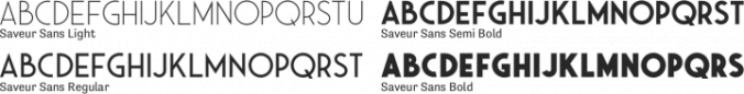 Saveur Sans Font Preview