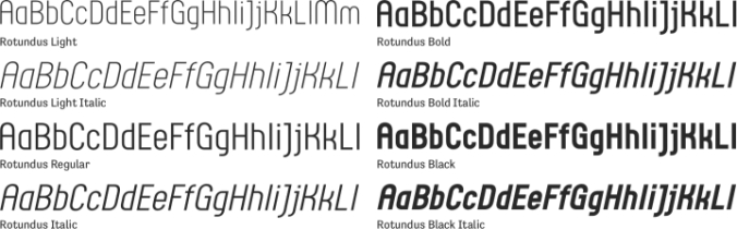 Rotundus Font Preview