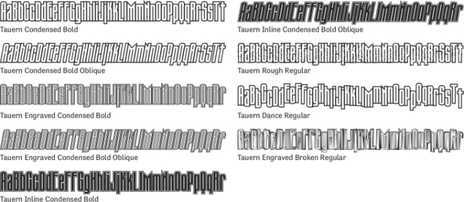 Tauern Font Preview