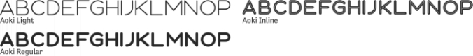 Aoki Font Preview