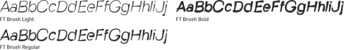 FT Brush Font Preview