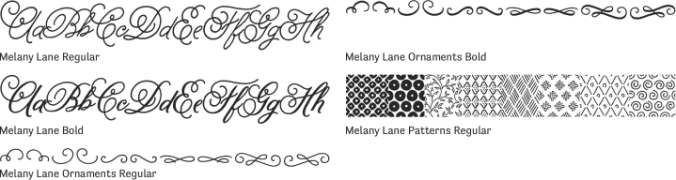 Melany Lane Font Preview