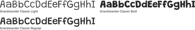 Grandstander Classic Font Preview