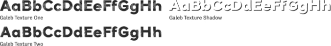 Galeb Texture Font Preview