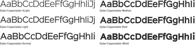 Dylan Copperplate Font Preview