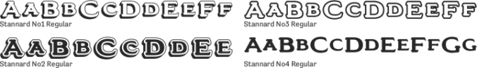 Stannard Font Preview