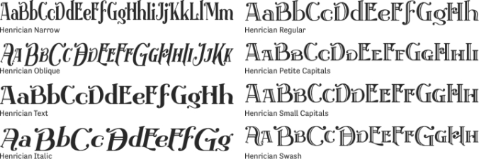 Henrician Font Preview