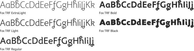 Fox TRF Font Preview
