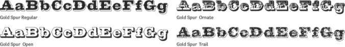 Gold Spur Font Preview