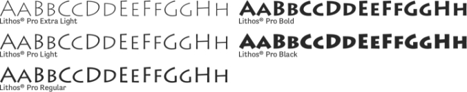 Lithos Pro Font Preview
