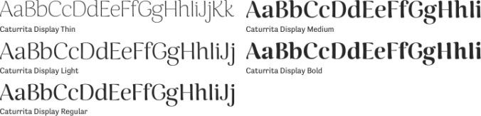 Caturrita Display Font Preview