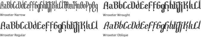 Wroxeter Font Preview