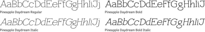 Pineapple Daydream Font Preview