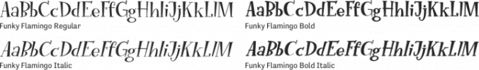 Funky Flamingo Font Preview