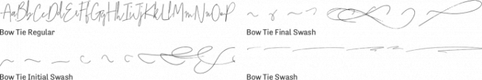Bow Tie Font Preview