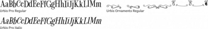 Urbis Font Preview