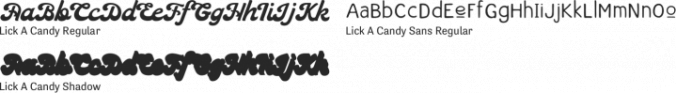 Lick a Candy Font Preview