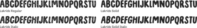 Lakrids Font Preview
