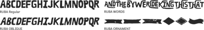 RUBA Font Preview