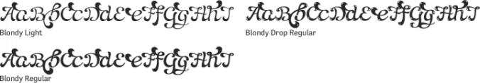 Blondy Font Preview