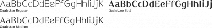 Qualettee Font Preview