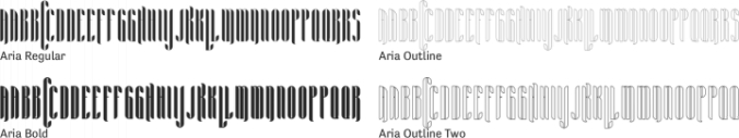 Aria Font Preview