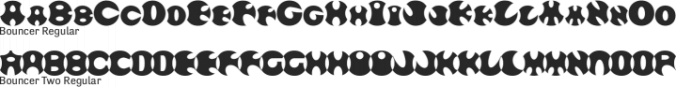 Bouncer Font Preview