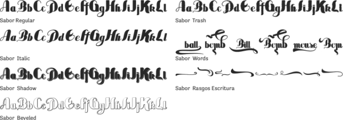 Sabor Font Preview