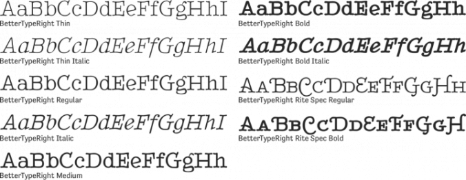 BetterTypeRight Font Preview