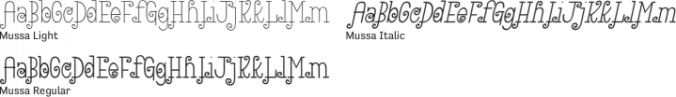Mussa Font Preview