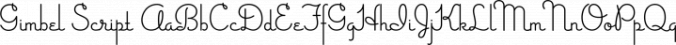Gimbel Script Font Preview