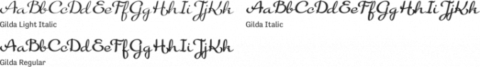 Gilda Font Preview