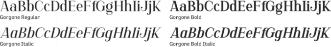 Gorgone Font Preview