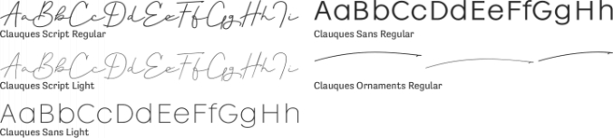 Clauques Font Preview