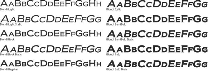 Biondi font download