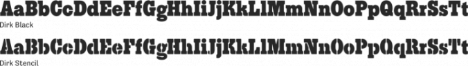 Dirk Font Preview