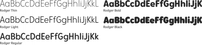 Rodger Font Preview