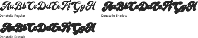 Donatello Font Preview