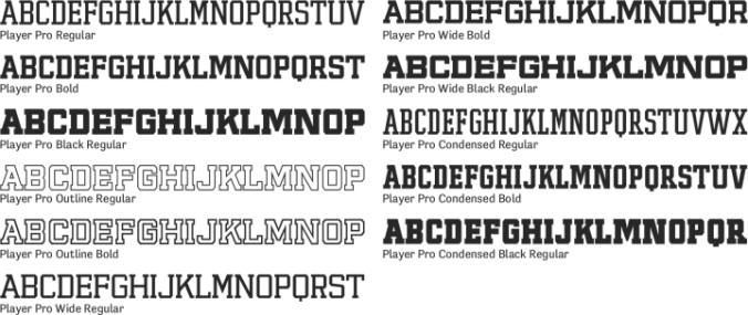 Player Pro Font Preview