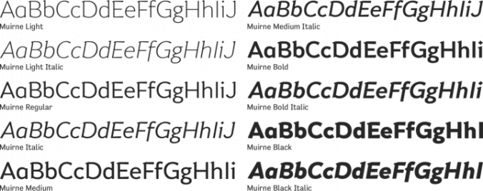 Muirne Font Preview
