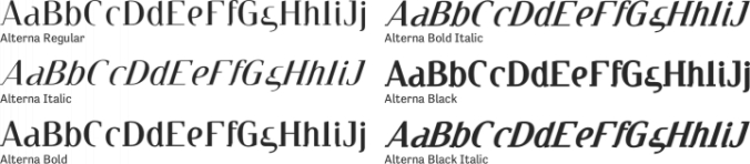 Alterna Font Preview
