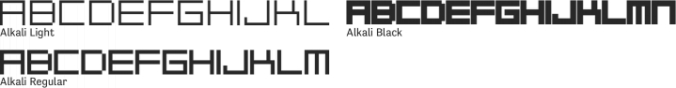 Alkali Font Preview