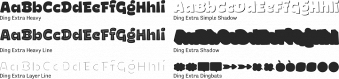 Ding 2 Extra Font Preview