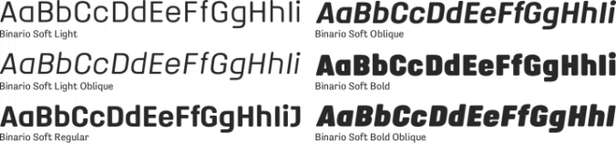 Binario Soft Font Preview