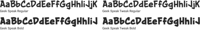Geek Speak Font Preview