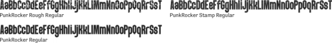 PunkRocker Font Preview